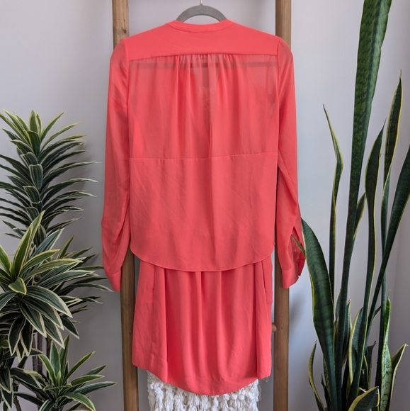 BCBGMAXAZRIA Long Sleeve Open Back Dress - Picture 3 of 5